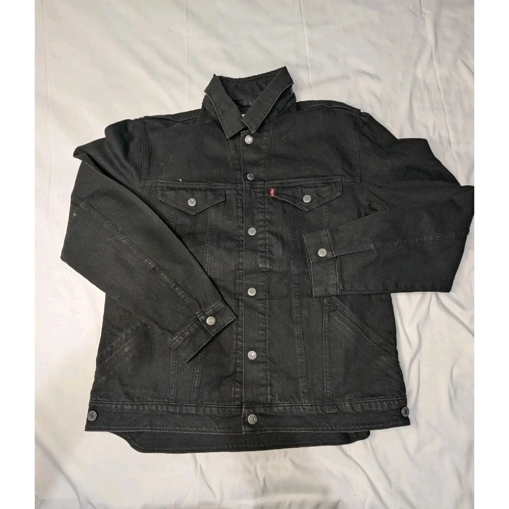 Levi's Commuter Hooded Jacket Men's XL Black Cordura Vented Cycling NWT RARE